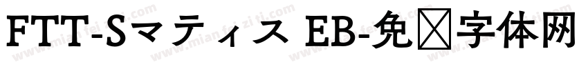 FTT-Sマティス EB字体转换